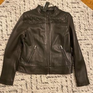 Banana republic factory leather jacket